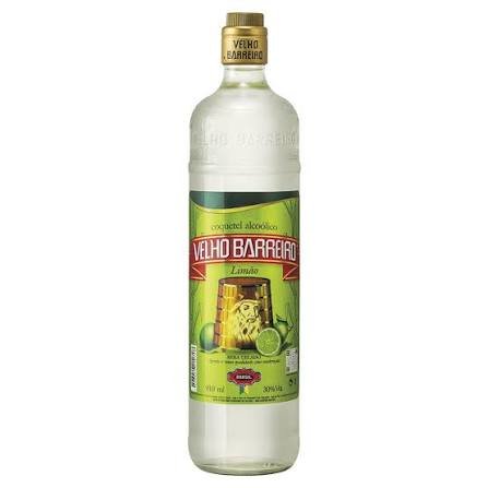 Cachaça Velho Barreiro Limão 910 ml Retornável, Velho Barreiro