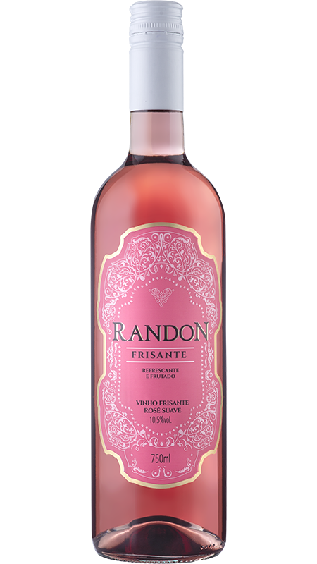Vinho Rand Frisante Rosé Suave 750 ml, Randon
