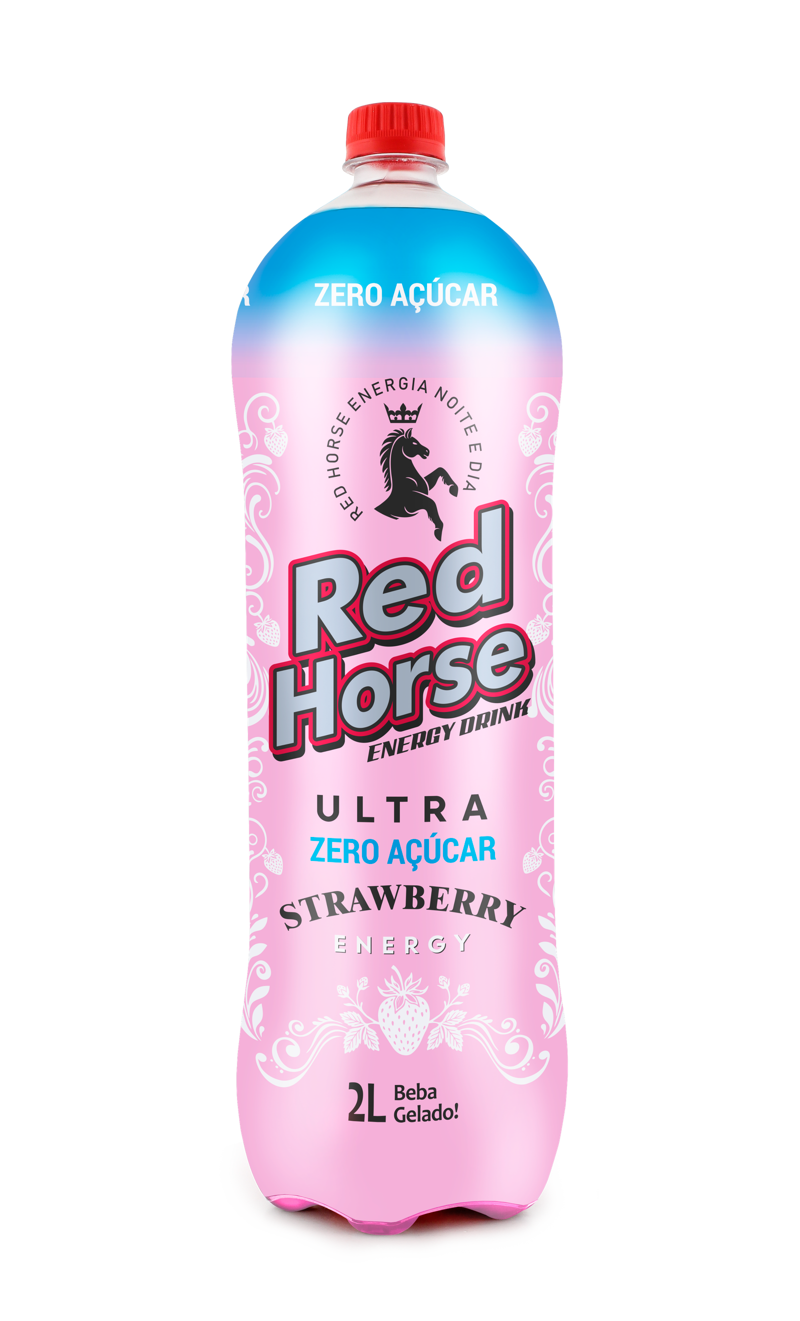 ENERG RED HORSE STRAWB. PET 2L, Red Horse