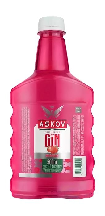 Askov Gin Morango 500 ml, Askov