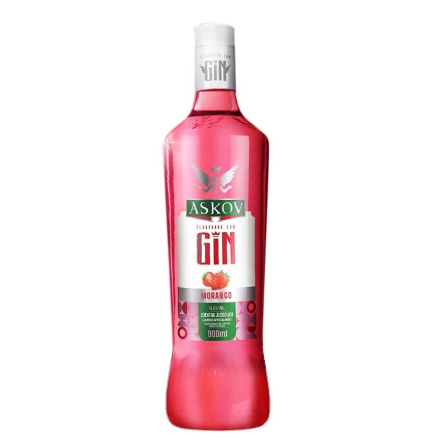 Askov Gin Morango 900 ml, Askov