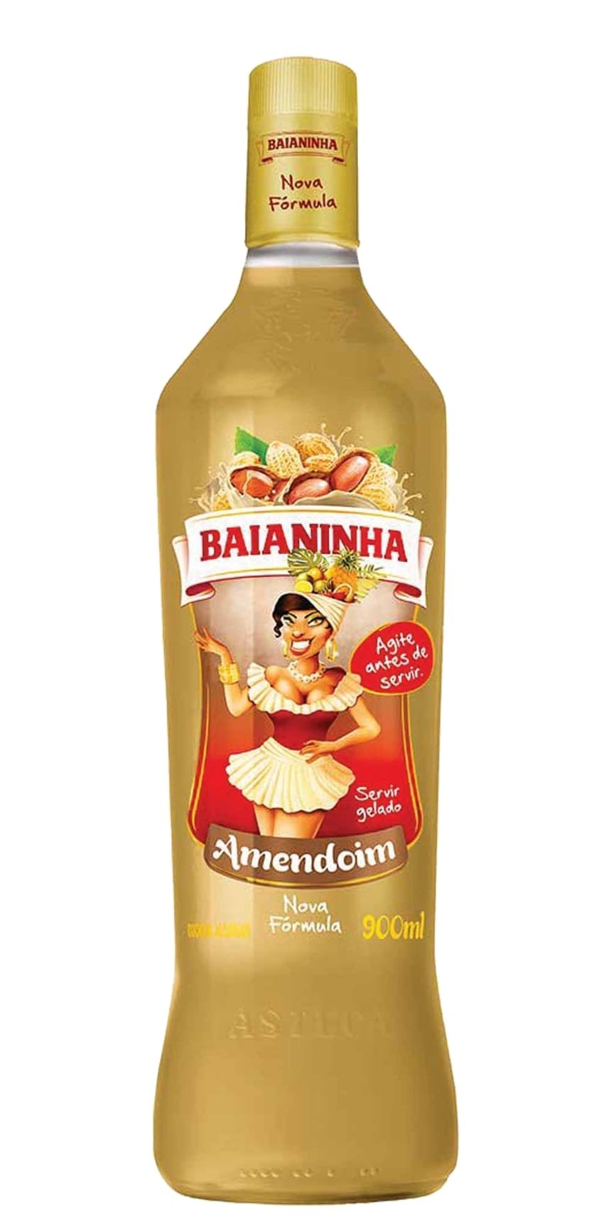 Batida Baianinha Amendoim 900 ml, Baianinha