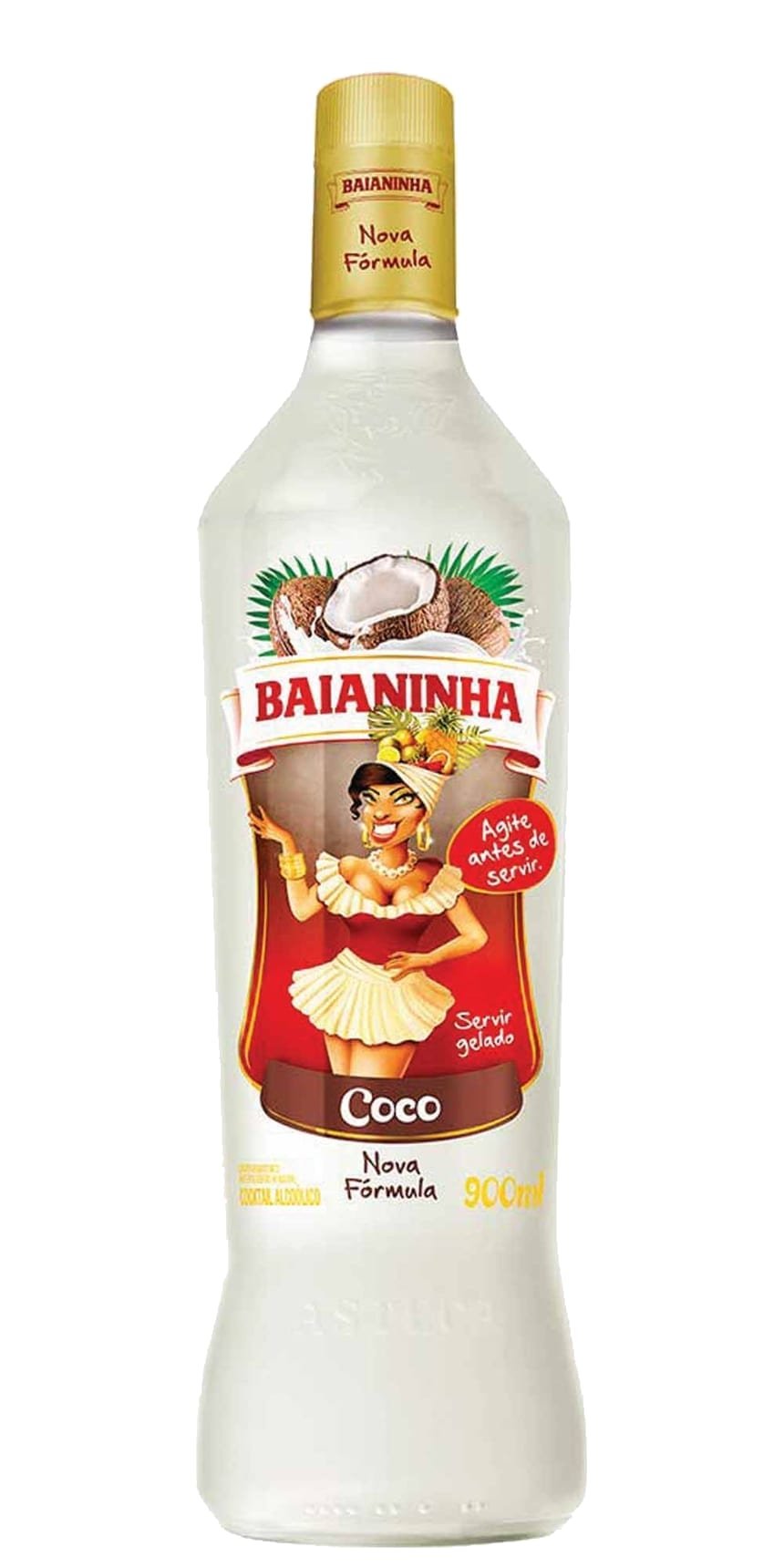 Batida Baianinha Coco 900 ml, Baianinha