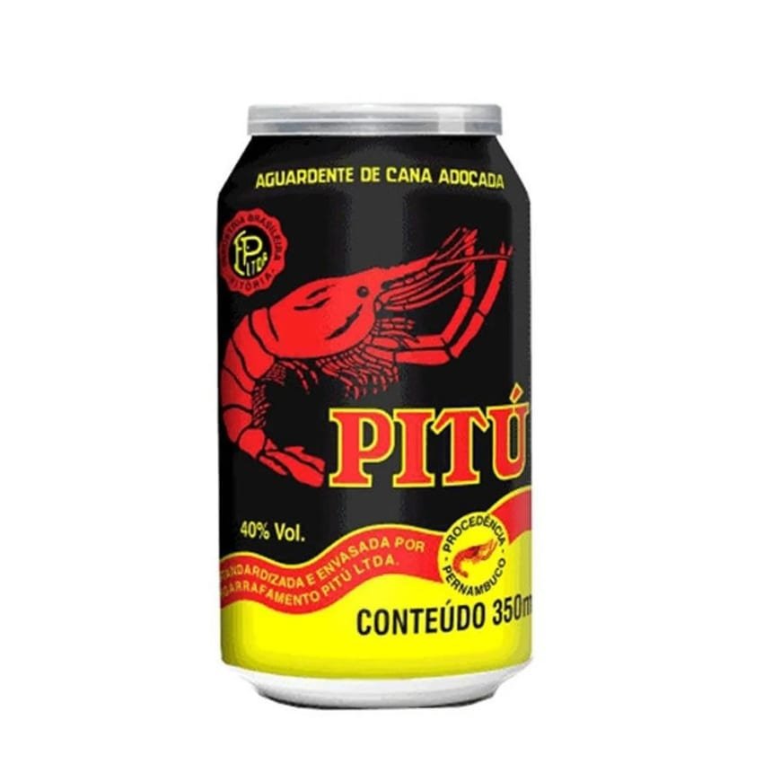 Cachaça Pitu Lata 350 ml, Pitu