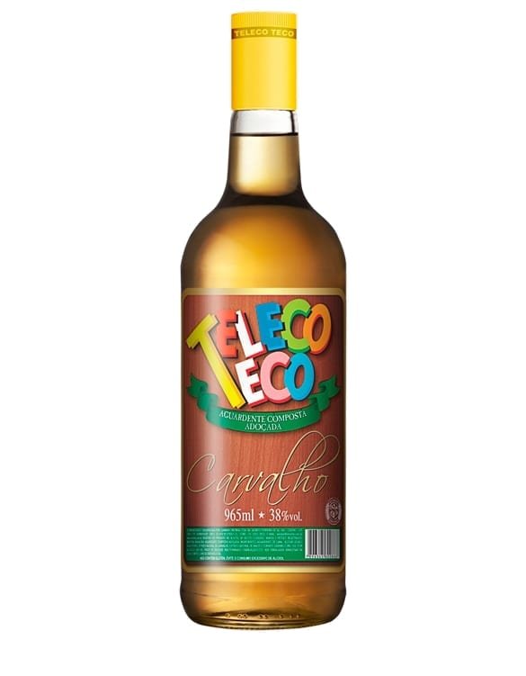 Cachaça Teleco Teco Carvalho 965 ml Retornável, Teleco Teco