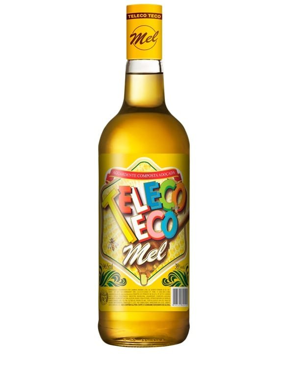 Cachaça Teleco Teco Mel 965 ml Retornável, Teleco Teco