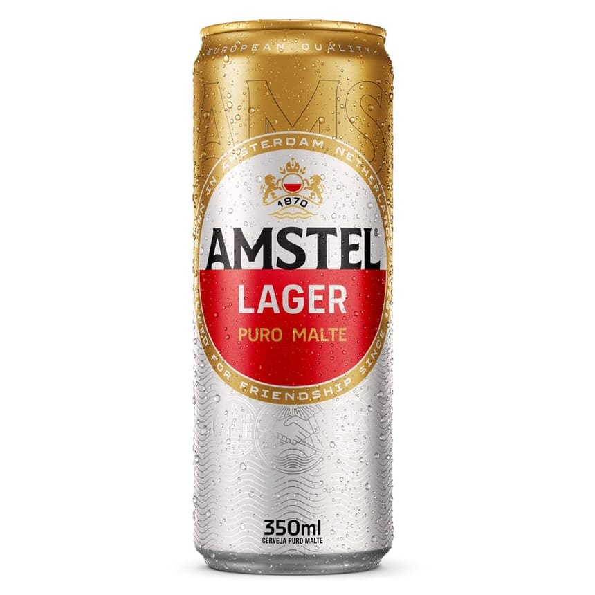 Cerveja Amstel Lata Sleek 350 ml, Amstel