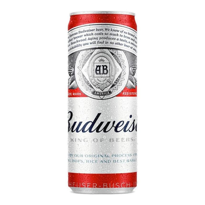 Cerveja Budweiser Lata Sleek 350 ml, Budweiser