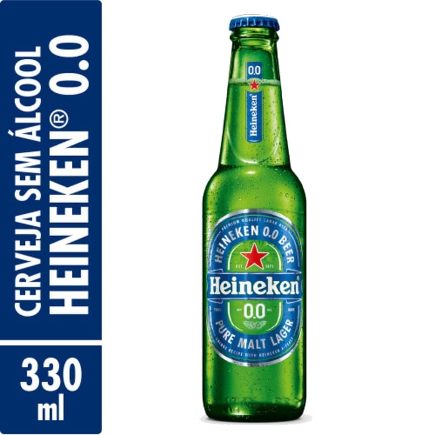 Cerveja Heineken Zero Long Neck 330 ml, Heineken