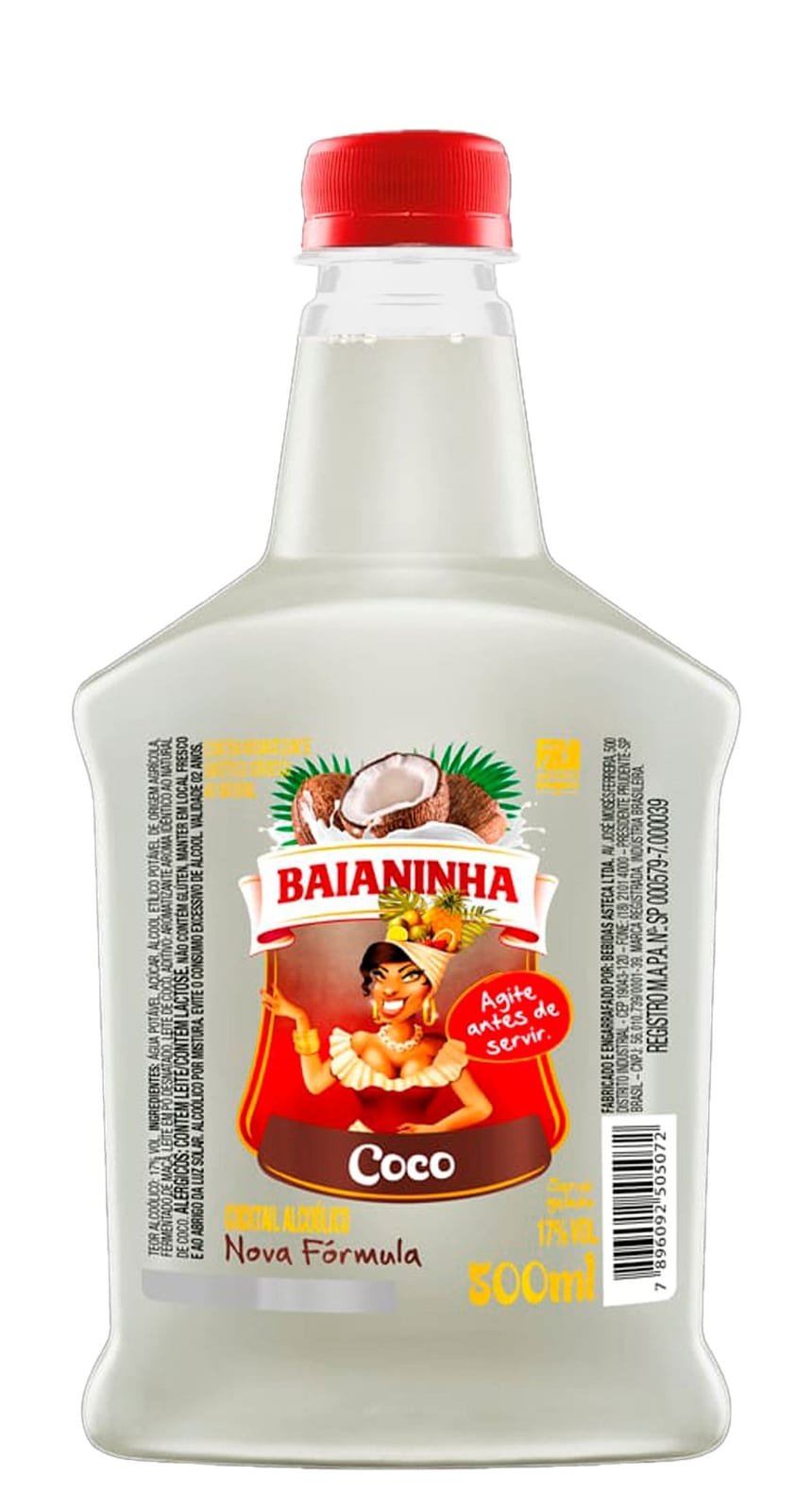 Coquetel Baianinha Coco 500 ml, Baianinha