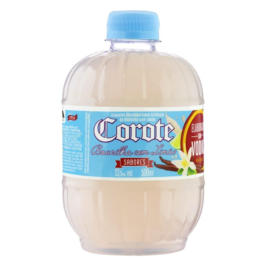 Corote Baunilha Limão PET 500 ml, Corote