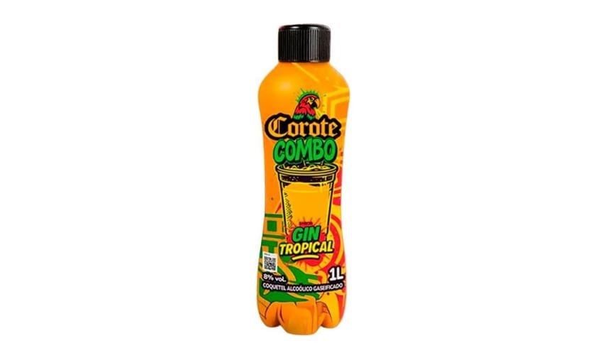 Corote Combo Gin F Tropical PET 1 L, Corote