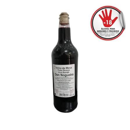 Vinho D Nogueira Tinto Suave 900 ml, Don Nogueira