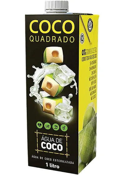 Água Coco Quadrado 1 L, Coco Quadrado