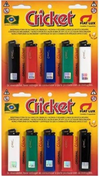 ISQUEIRO CRICKET CARTELA, Cricket