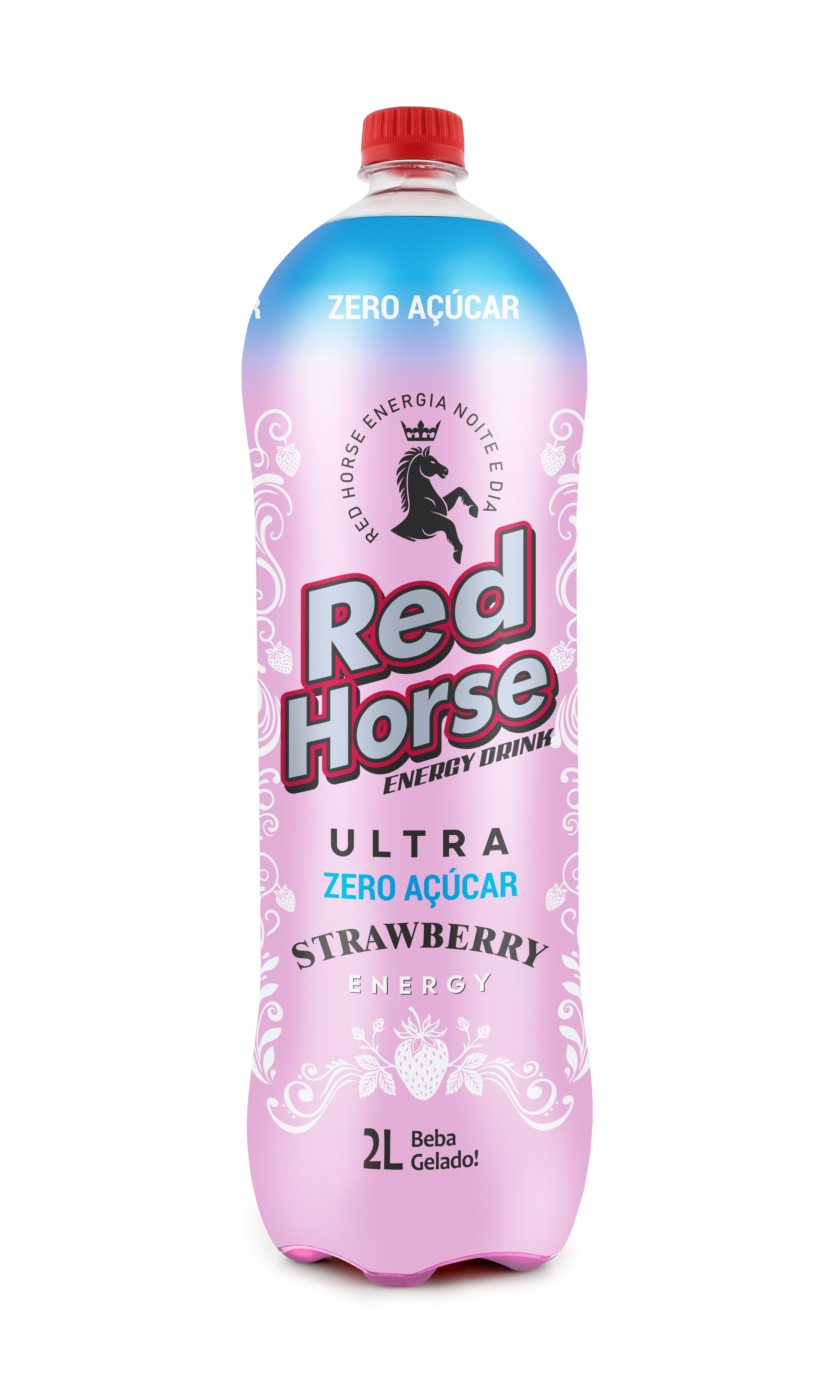 ENERG RED HORSE STRAWB. PET 2L, Red Horse