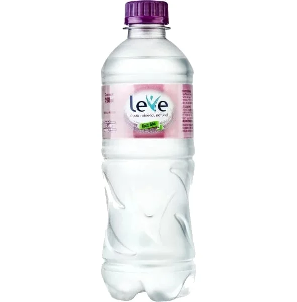 Água M Leve com Gas PET 490 ml, M Leve
