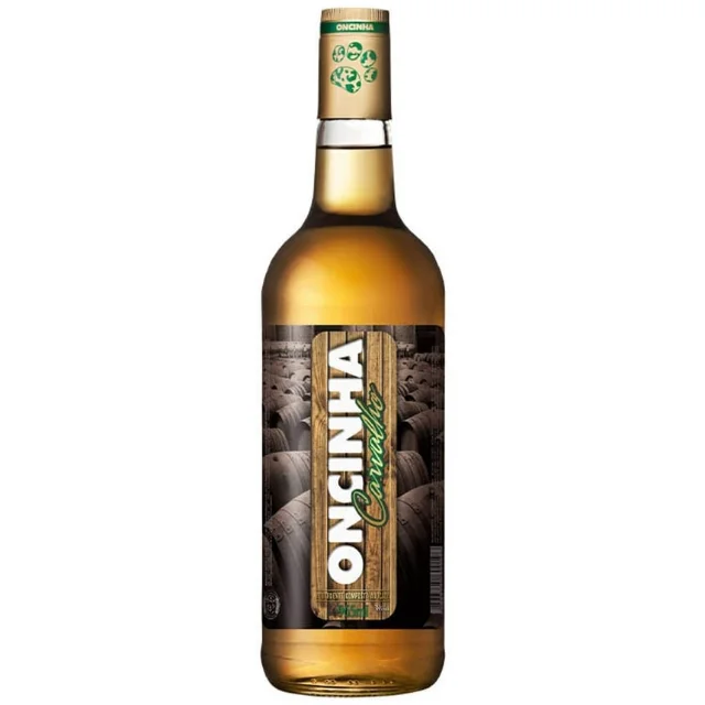 Cachaça Oncinha Carvalho 965 ml Retornável, Oncinha