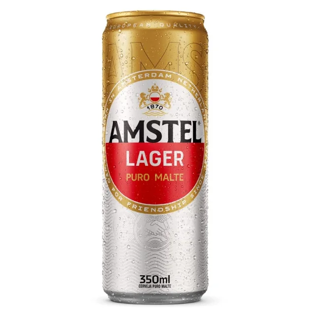 Cerveja Amstel Lata Sleek 350 ml, Amstel