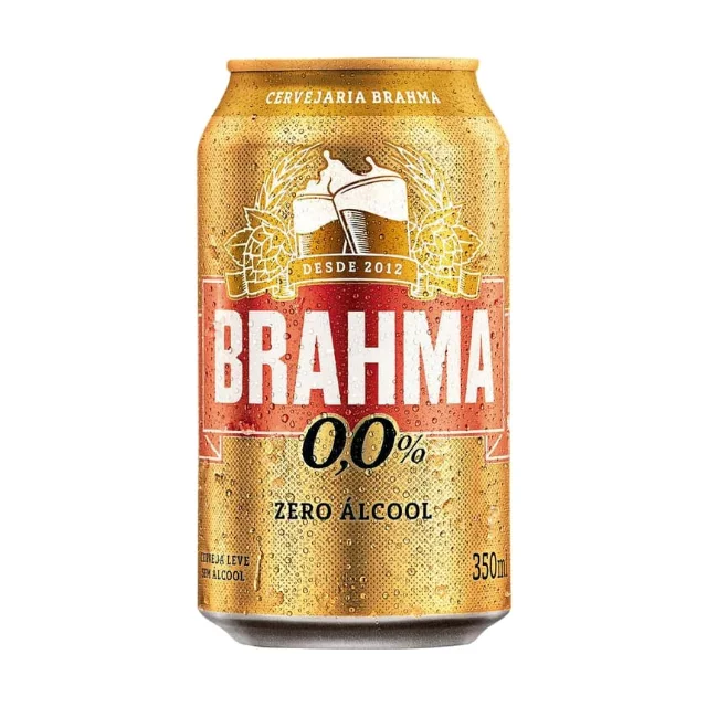 Cerveja Brahma Zero Lata 350 ml, Brahma