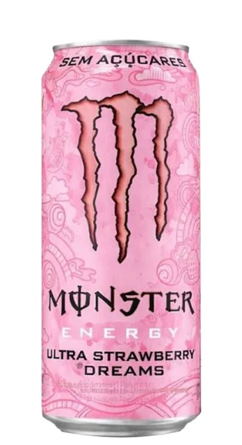 Energético Monster Strawberry Lata 473 ml, Monster