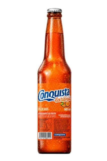 Refrigerante Conquista Laranja Garrafa 605 ml, Conquista