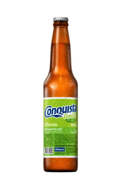 Refrigerante Conquista Limão Garrafa 605 ml, Conquista