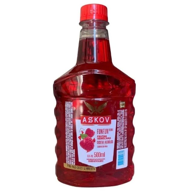 Vodka Askov Fun Frutas Vermelhas 500 ml, Askov